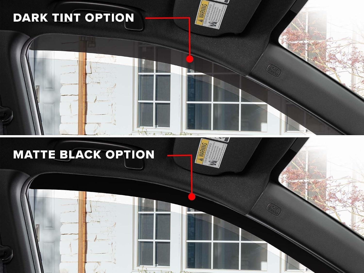 image:imageWeatherTech Custom Fit Side Window Deflectors for Ford F150 F150 Lightning F150 Raptor 801025IM81765IM Dark TintDark Tint
