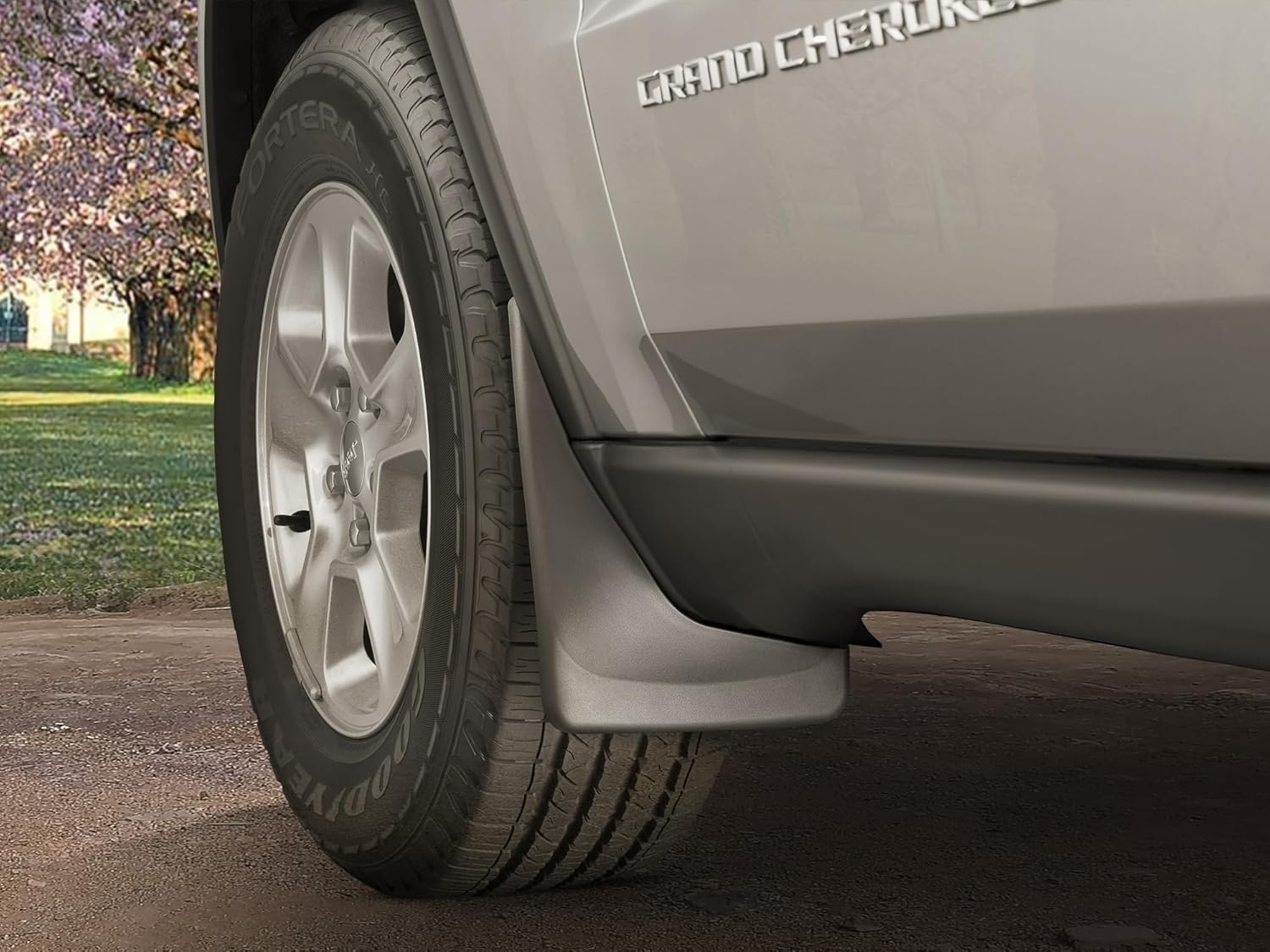 image:imageWeatherTech Custom No Drill Splash Guard MudFlaps for Ford Super Duty Super Duty Front amp Rear Set 110065120065 Black