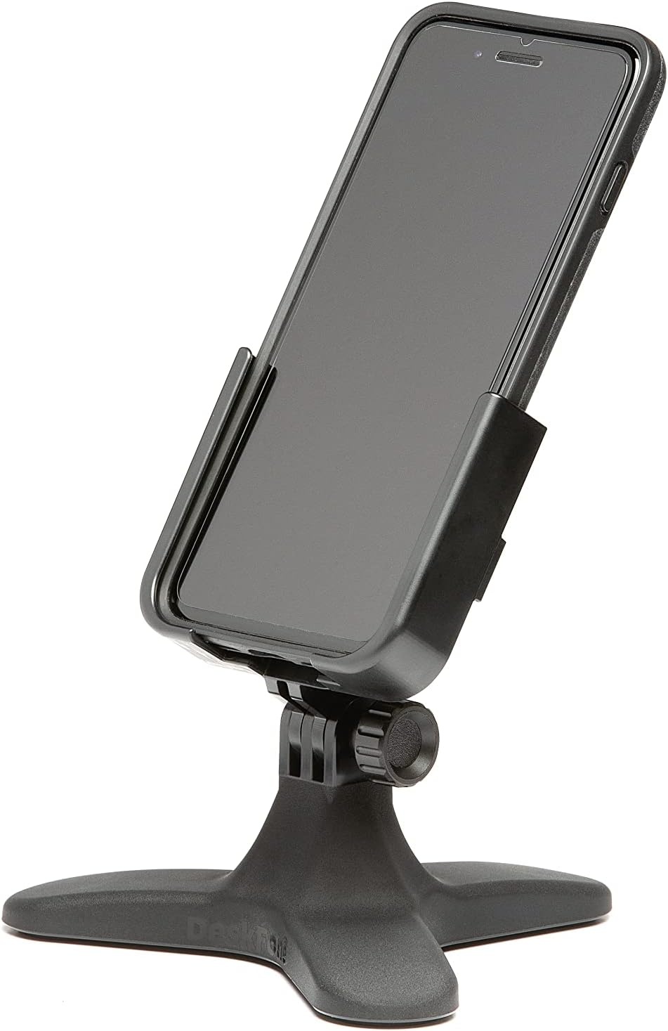 image:imageWeatherTech DeskFone Universal Desktop Cell Phone HolderBlack Plastic Knobs