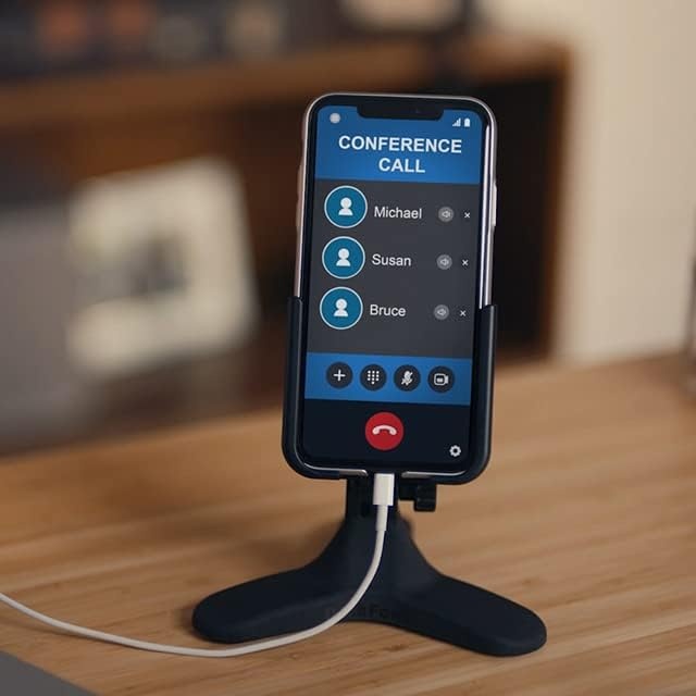 image:imageWeatherTech DeskFone Universal Desktop Cell Phone HolderGraphite Metal Knobs
