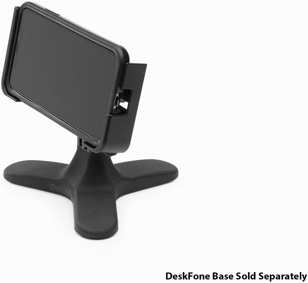 image:imageWeatherTech DeskFone Two View Universal Phone Holder for Flat Surfaces Office Kitchen Nightstand Black Plastic KnobsViolet Metal Knobs
