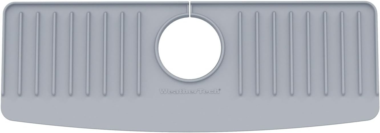 image:imageWeatherTech FaucetMat Protect Your Kitchen amp Bathroom Countertops Light GreyPebbleLight Grey