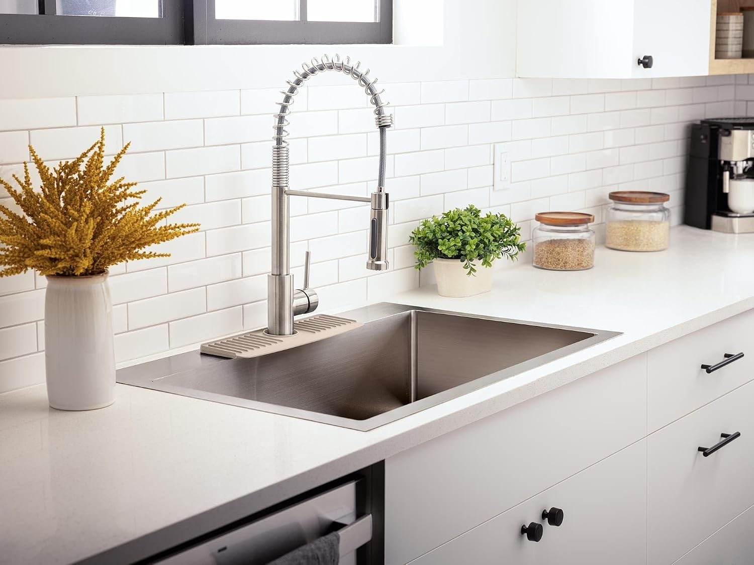 image:imageWeatherTech FaucetMat Protect Your Kitchen amp Bathroom Countertops Light GreyPebbleTan