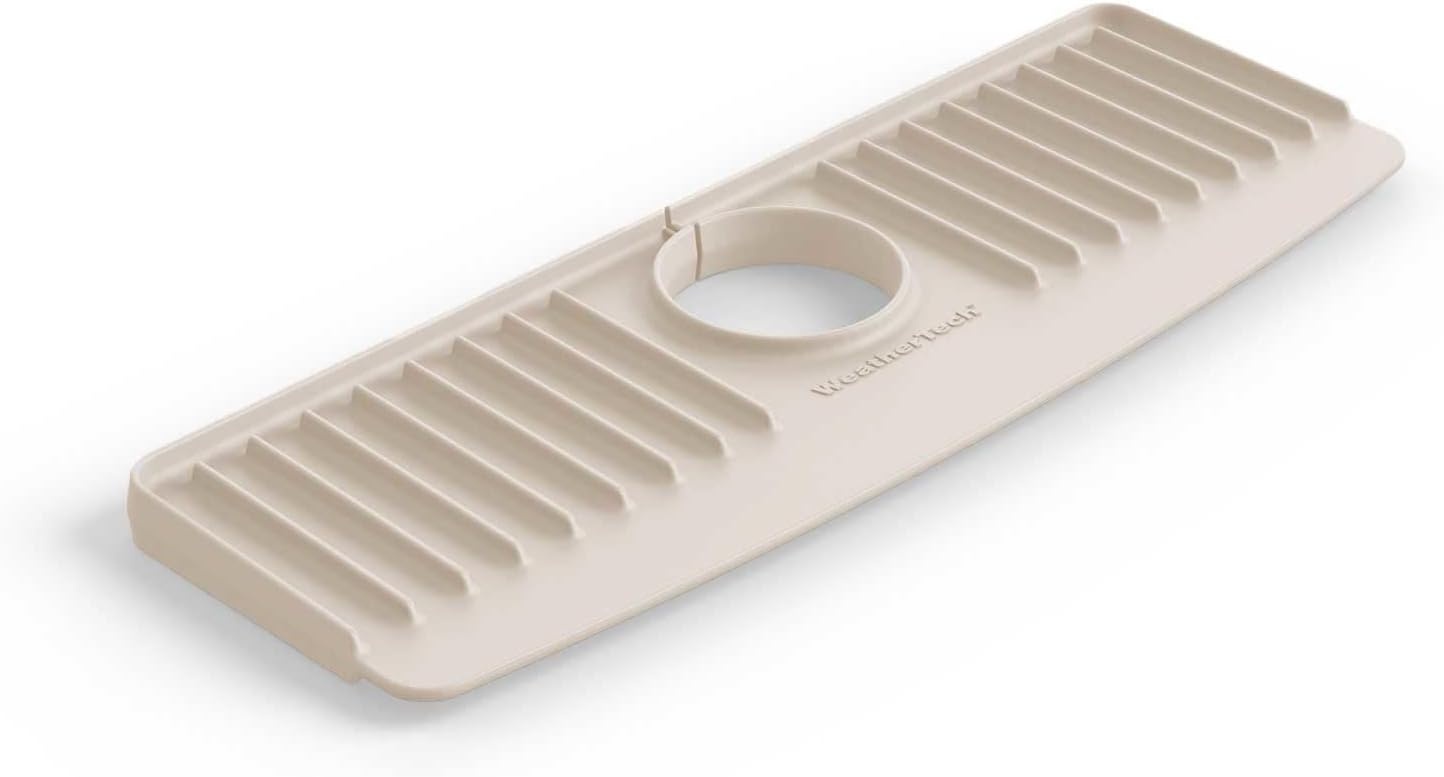 image:imageWeatherTech FaucetMat Protect Your Kitchen amp Bathroom Countertops Light GreyPebbleTan