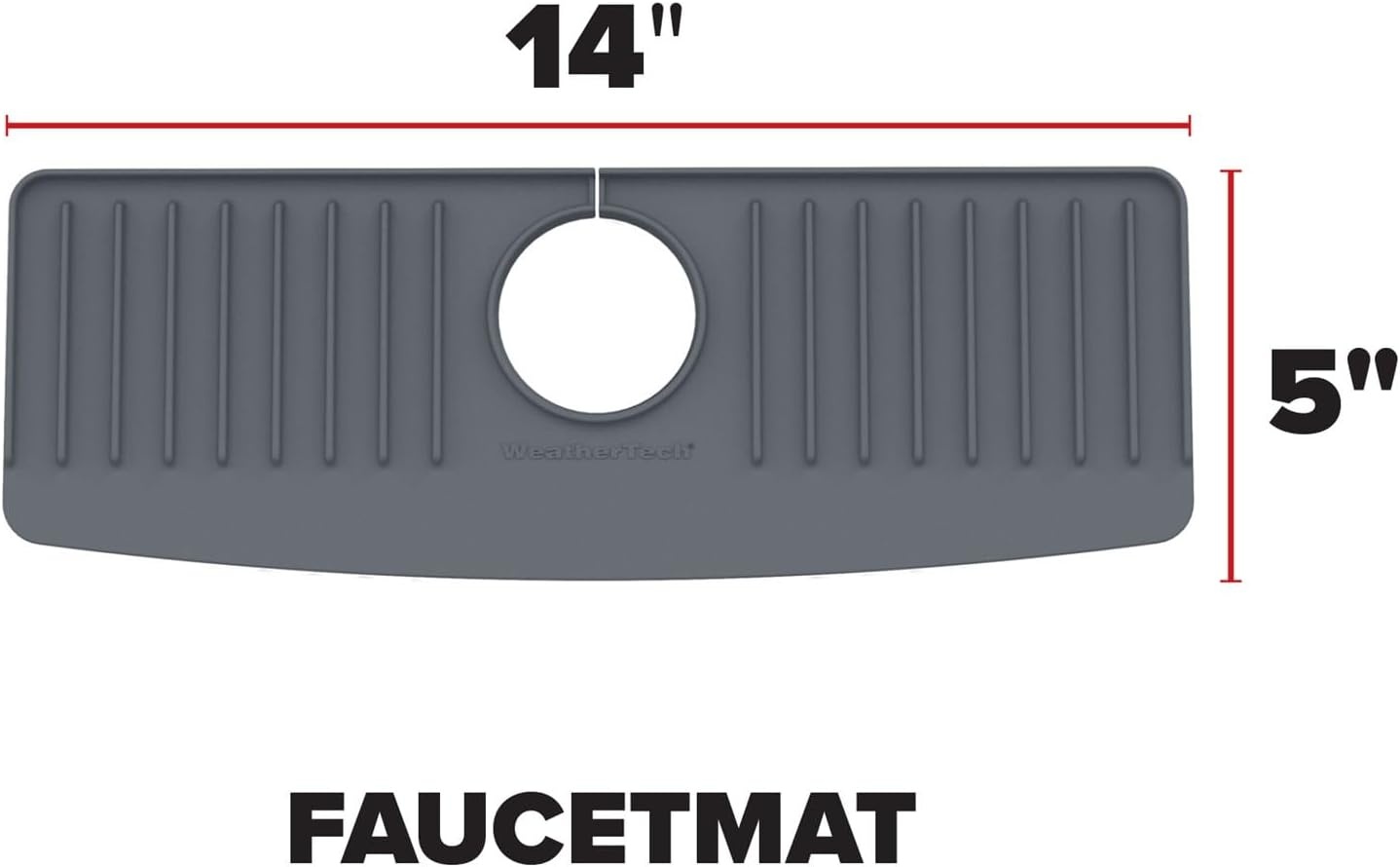 image:imageWeatherTech FaucetMat Protect Your Kitchen amp Bathroom Countertops Light GreyPebbleTan