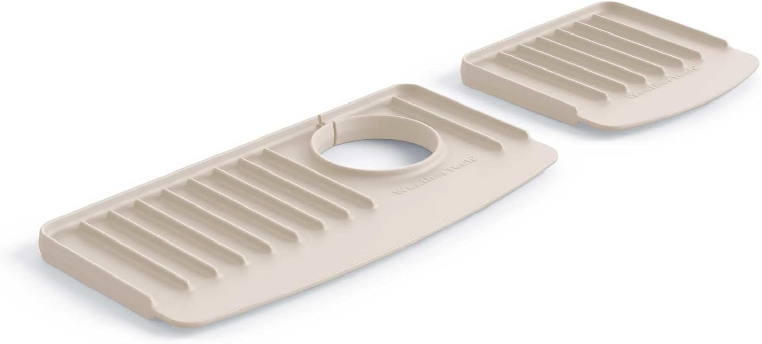 image:imageWeatherTech FaucetMat Protect Your Kitchen amp Bathroom Countertops Light GreyPebbleTan