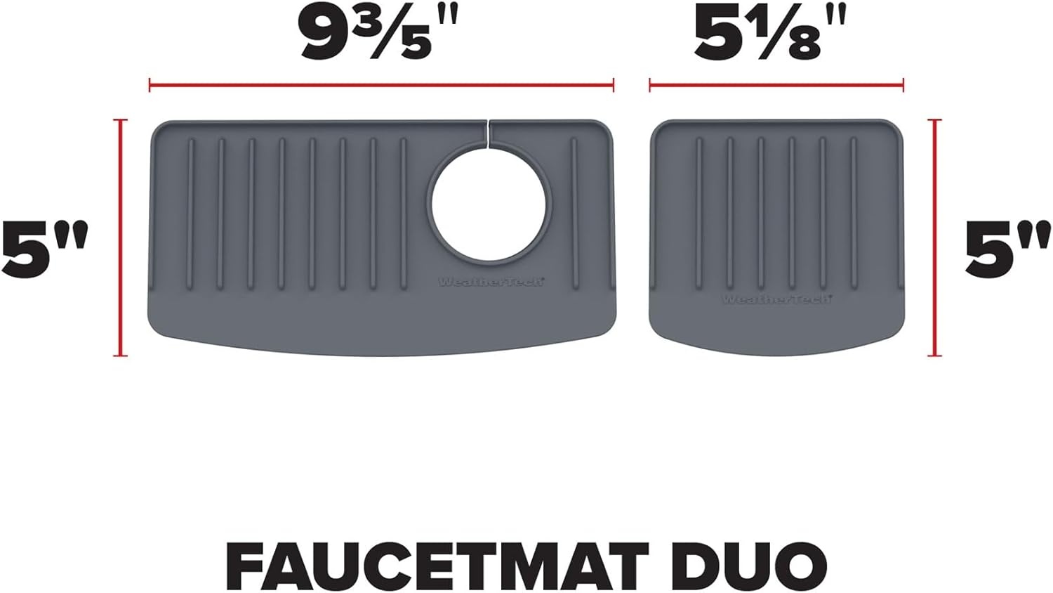 image:imageWeatherTech FaucetMat Protect Your Kitchen amp Bathroom Countertops Light GreyPebbleTan