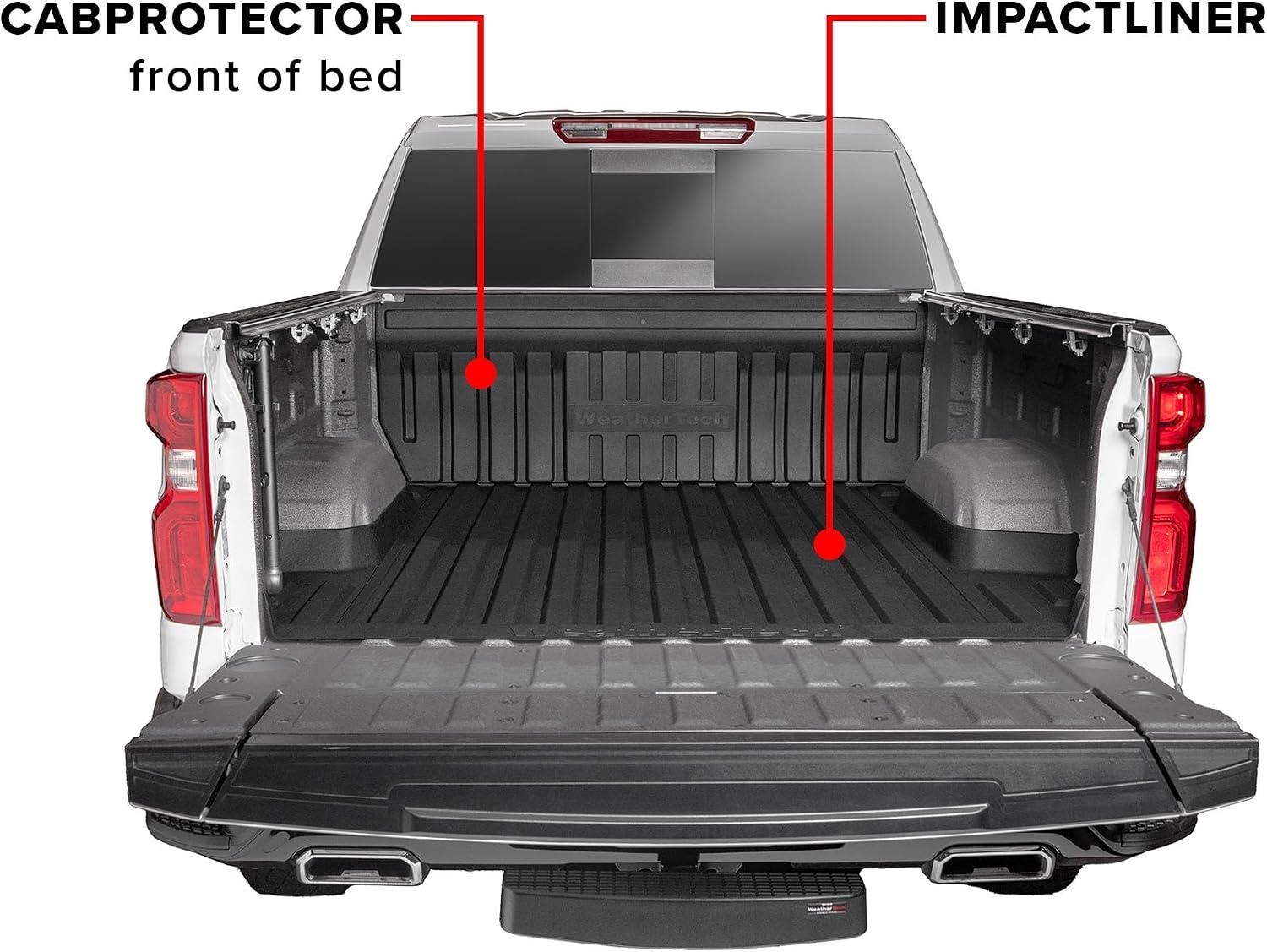 image:imageWeatherTech ImpactLiner Premium Truck Bed Liner for Chevrolet Silverado 1500 LTD Silverado 1500 Sierra 1500 ImpactLiner 37006IM BlackImpactLiner and CabProtector