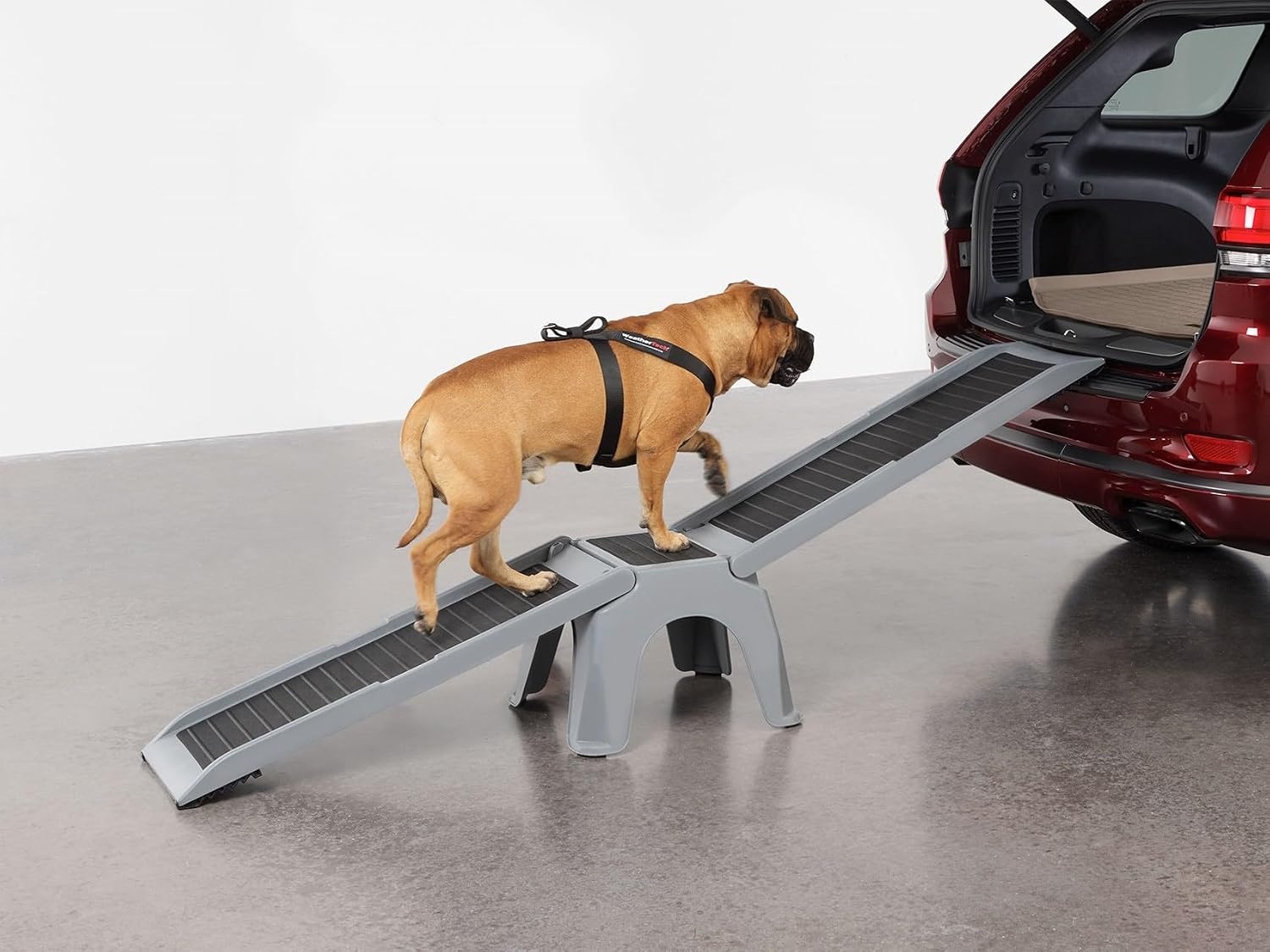 image:imageWeatherTech PetRamp NonSlip Portable Dog Ramp for Large Dogs to 300 Pounds 67 x 15 Traction Grip Ramp Easy Access for Pets to Car SUV Truck Bed Couch amp Other Home AreasEasy Ramp