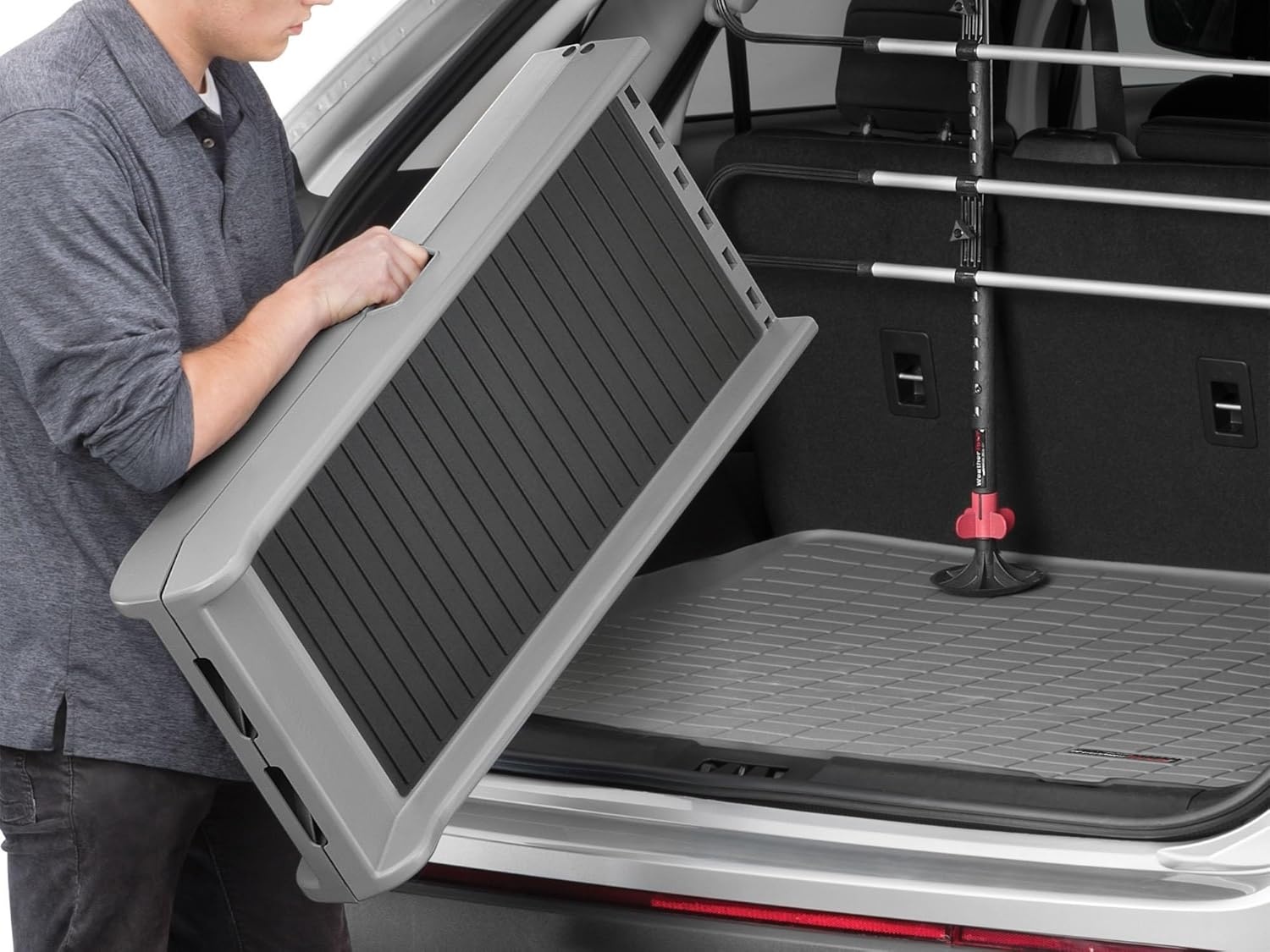 image:imageWeatherTech PetRamp NonSlip Portable Dog Ramp for Large Dogs to 300 Pounds 67 x 15 Traction Grip Ramp Easy Access for Pets to Car SUV Truck Bed Couch amp Other Home AreasPetRamp