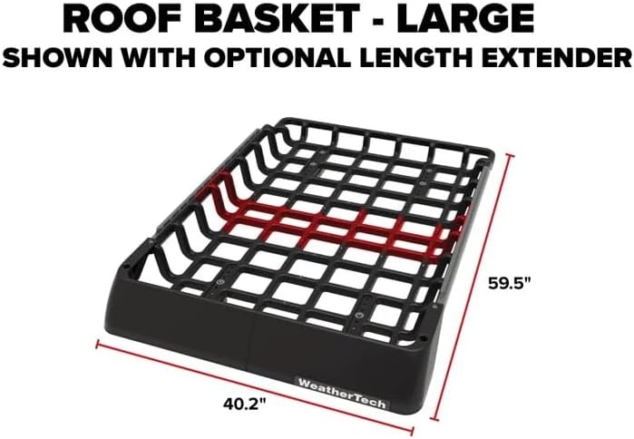 image:imageWeatherTech Roof Basket Large Length Extender