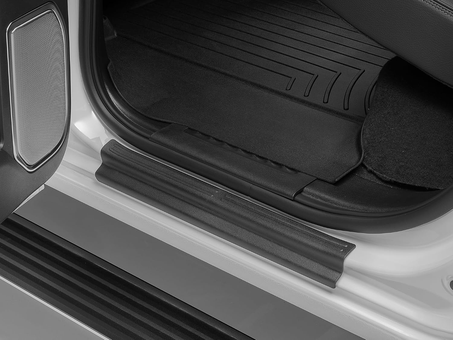 image:imageWeatherTech SillProtector Door Sill Protector for Chevrolet Silverado 2500HD3500HD Sierra 2500HD 3500HD 4 Door Set ST015K1