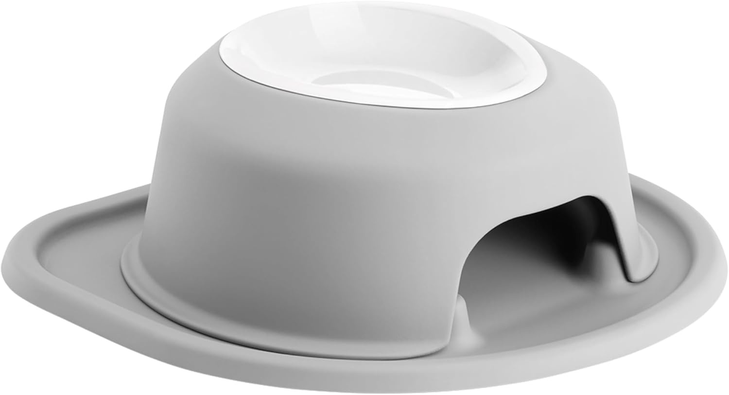 image:imageWeatherTech Single High Pet Feeding System wPlastic DogCat Bowls 3 High Stand Dark Grey PSH0803DGDGLight Grey