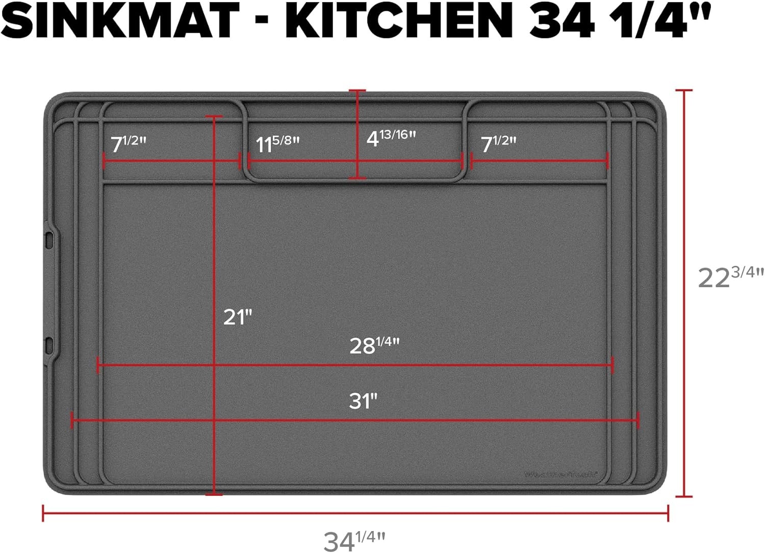image:imageWeatherTech SinkMat Waterproof Under Sink Liner Mat for Kitchen Bathroom 34 x 22 Inches Durable Flexible Tray Home undersink Organizer Must Haves TanBlack