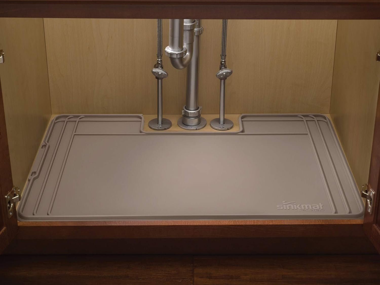 image:imageWeatherTech SinkMat Waterproof Under Sink Liner Mat for Kitchen Bathroom 34 x 22 Inches Durable Flexible Tray Home undersink Organizer Must Haves TanTan