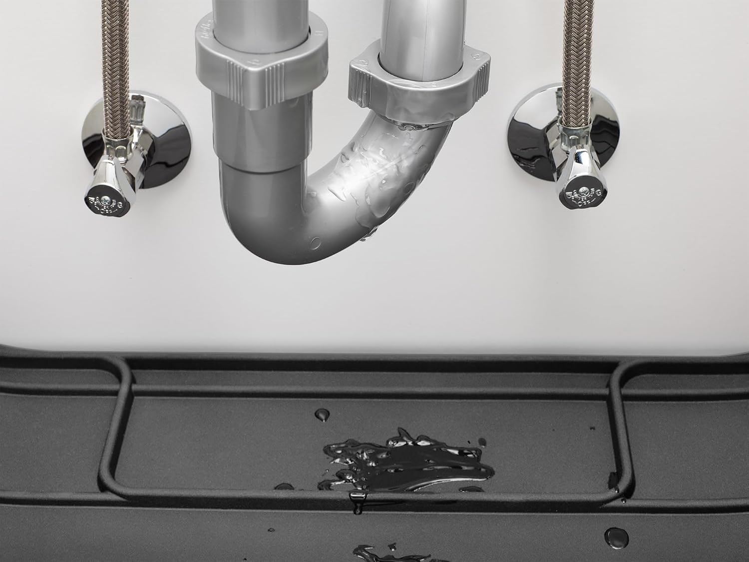 image:imageWeatherTech SinkMat Waterproof Under Sink Liner Mat for Kitchen Bathroom 34 x 22 Inches Durable Flexible Tray Home undersink Organizer Must Haves TanBlack