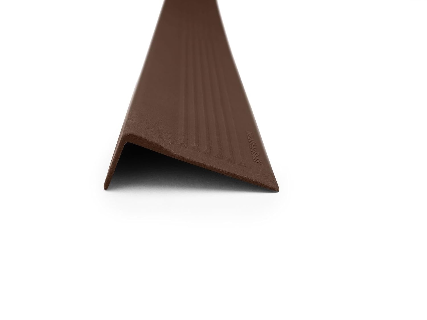 image:imageWeatherTech StairEdge NonSlip SelfAdhesive Staircase Step Edge Protector Brown 295 Inch 5 PackBrown