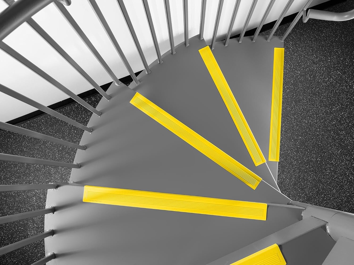 image:imageWeatherTech StairEdge NonSlip SelfAdhesive Staircase Step Edge Protector Brown 295 Inch 5 PackSafety Yellow