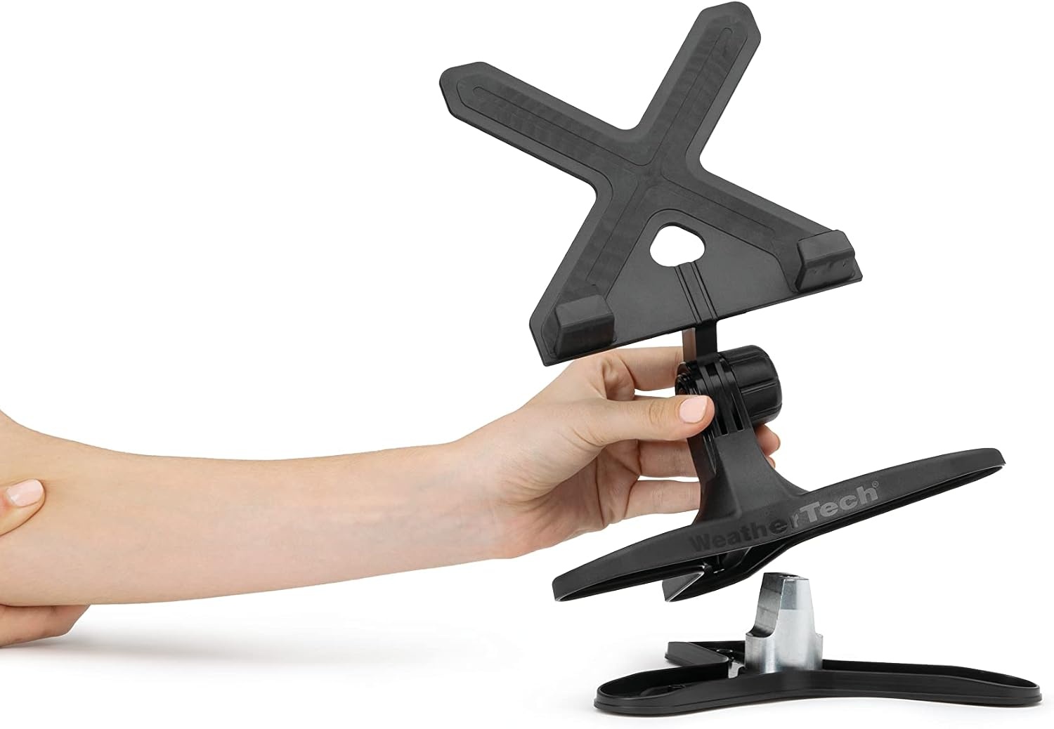 image:imageWeatherTech TabletHolder Tablet Holder for Desktop Tabletop or Kitchen Counter Top Non Slip Multi Surface Holder BlackRedRed