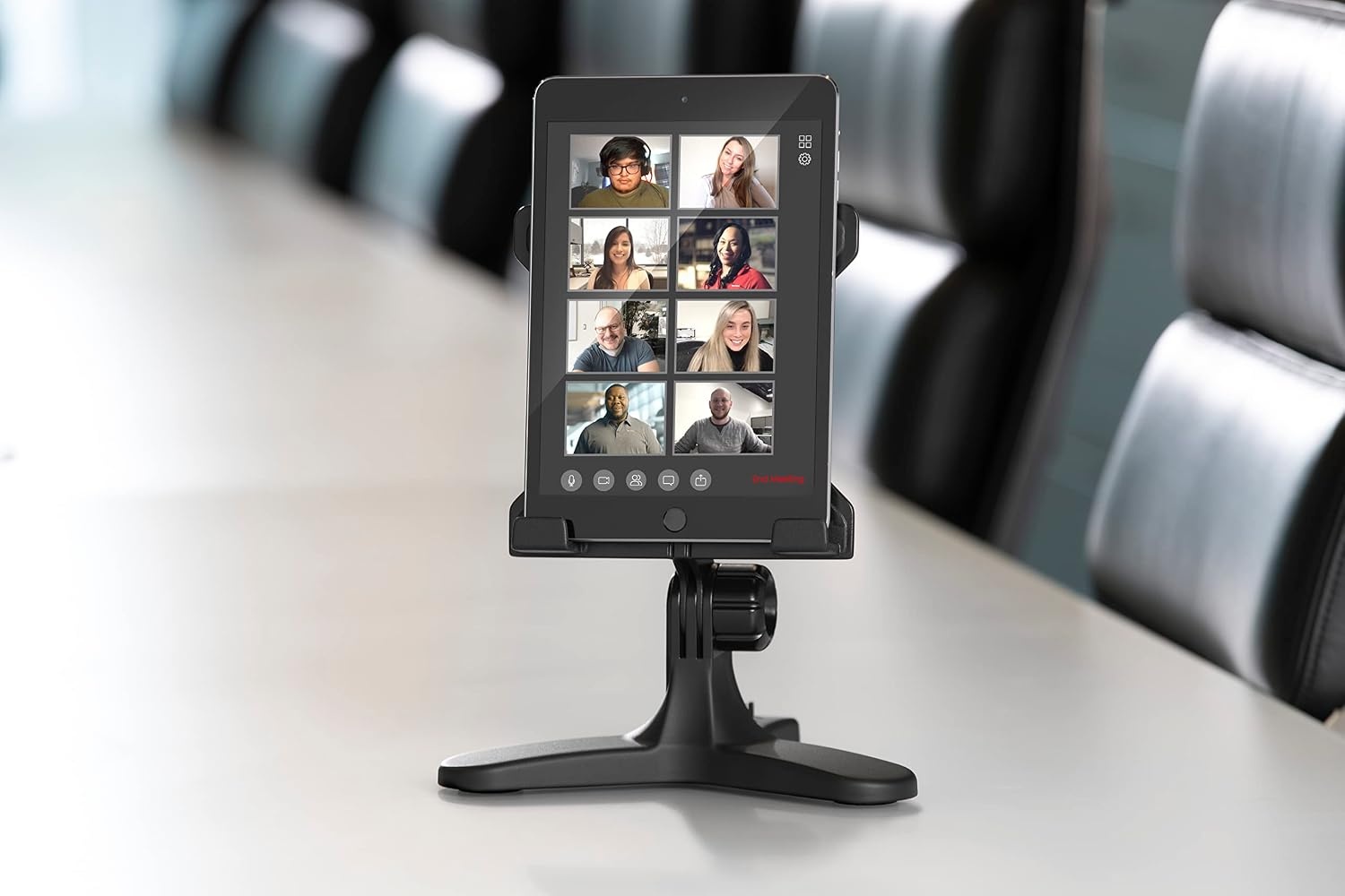 image:imageWeatherTech TabletHolder Tablet Holder for Desktop Tabletop or Kitchen Counter Top Non Slip Multi Surface Holder BlackRedRed