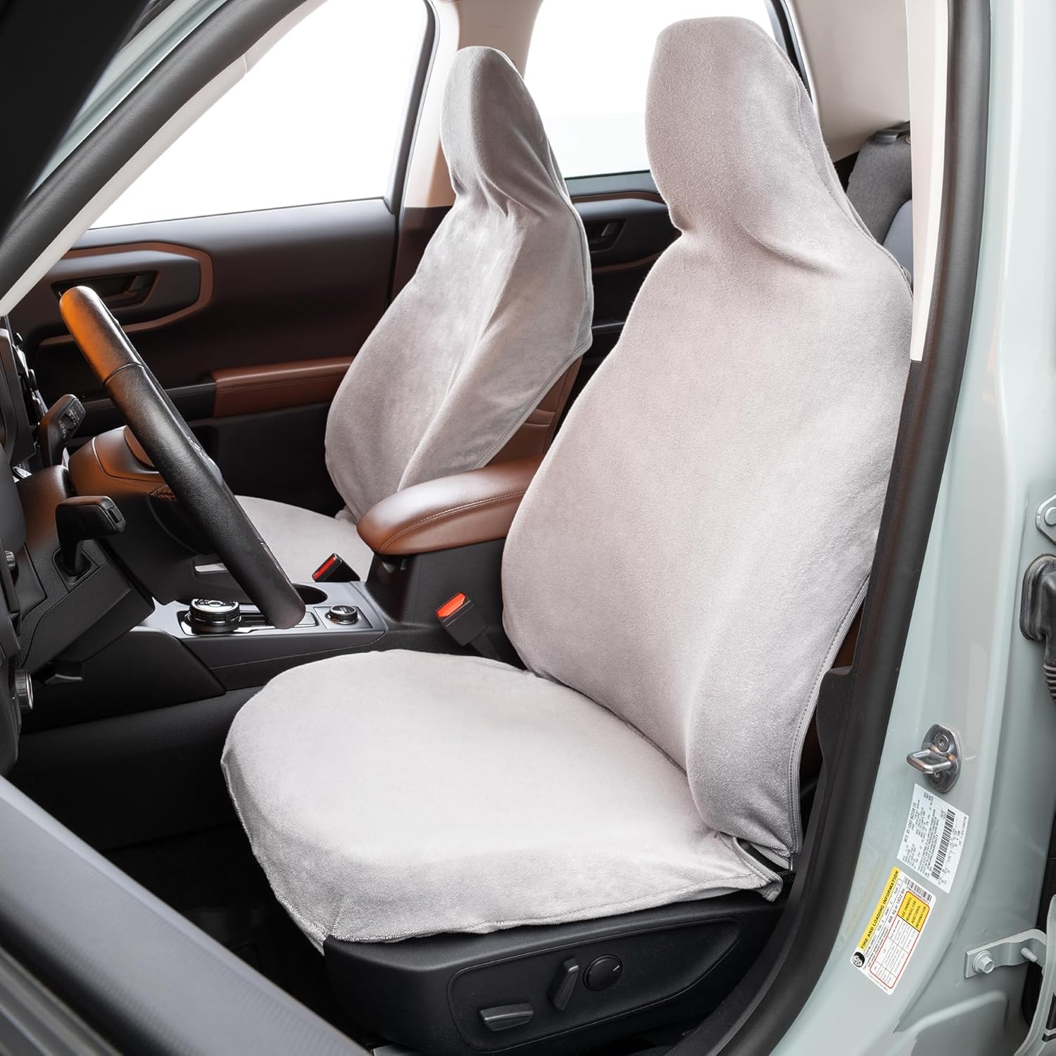 image:imageWeatherTech Terry Cloth Seat Cover Universal Fit Carseat Towel Cover Great for After Gym Workout or Outdoor Activities