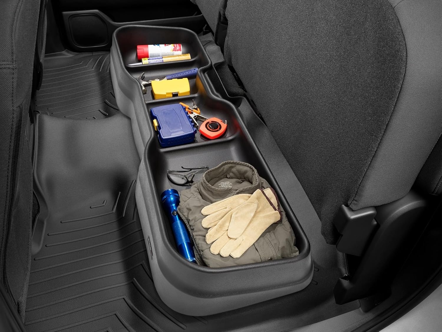 image:imageWeatherTech Under Seat Storage System for GMC Sierra Silverado 4S017 Black