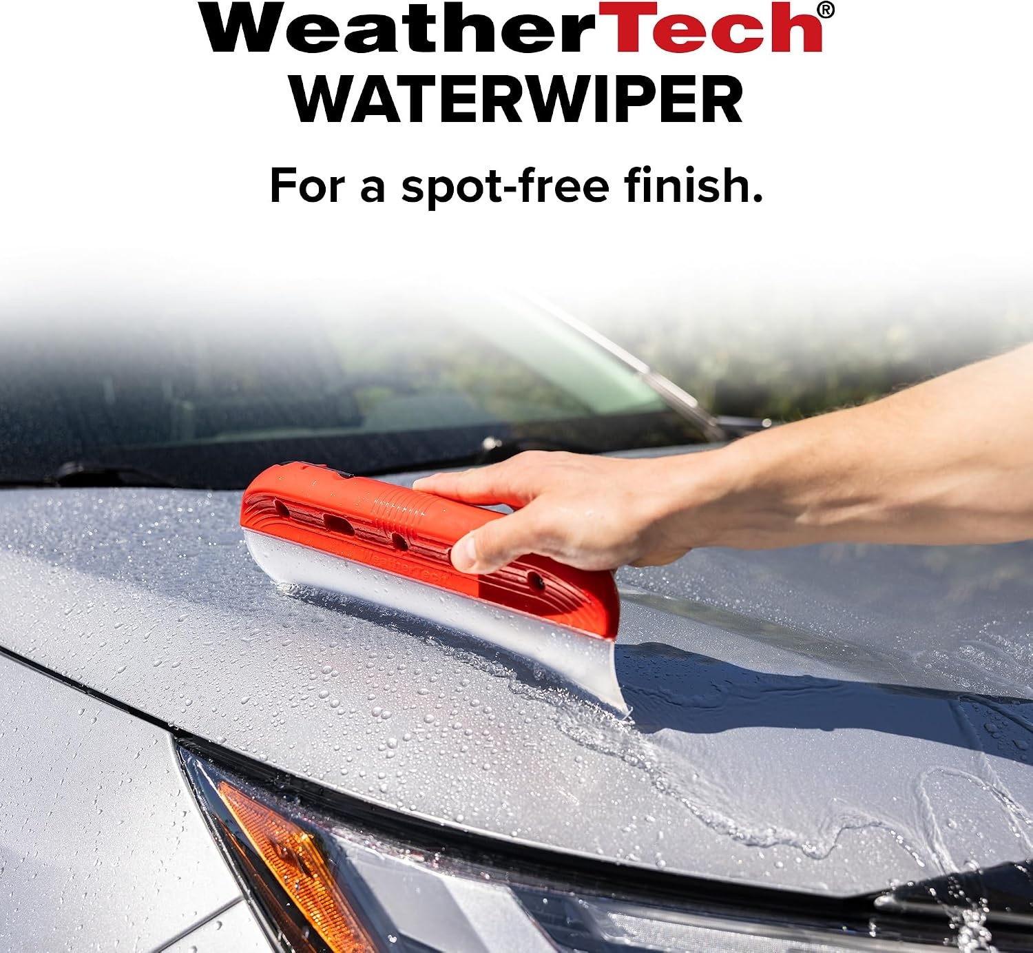 image:imageWeatherTech WaterWiper NonScratch Silicone 12 Squeegee for Safe Water Removal 12 Inch12 Inch w Hook