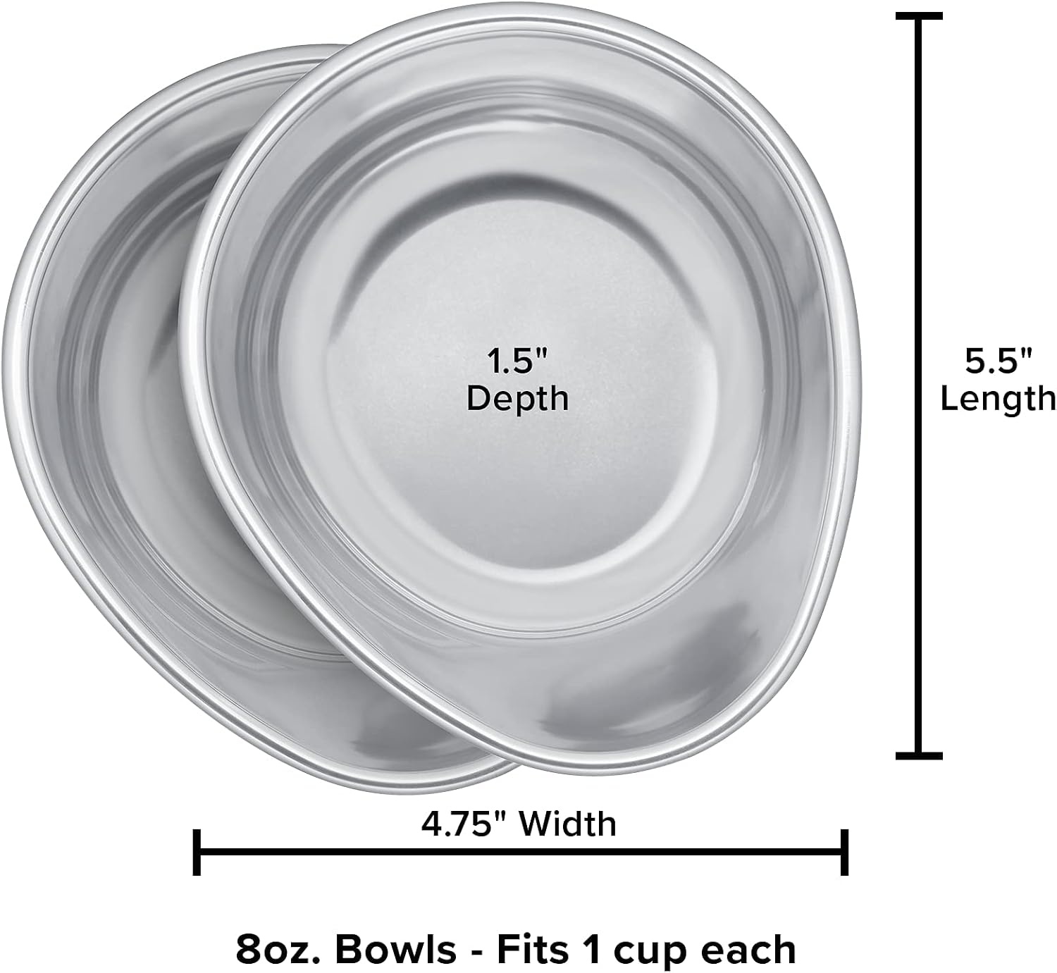 image:imageWeathertech BOWL08PR Stainless Pet Feeding System Extra Bowls