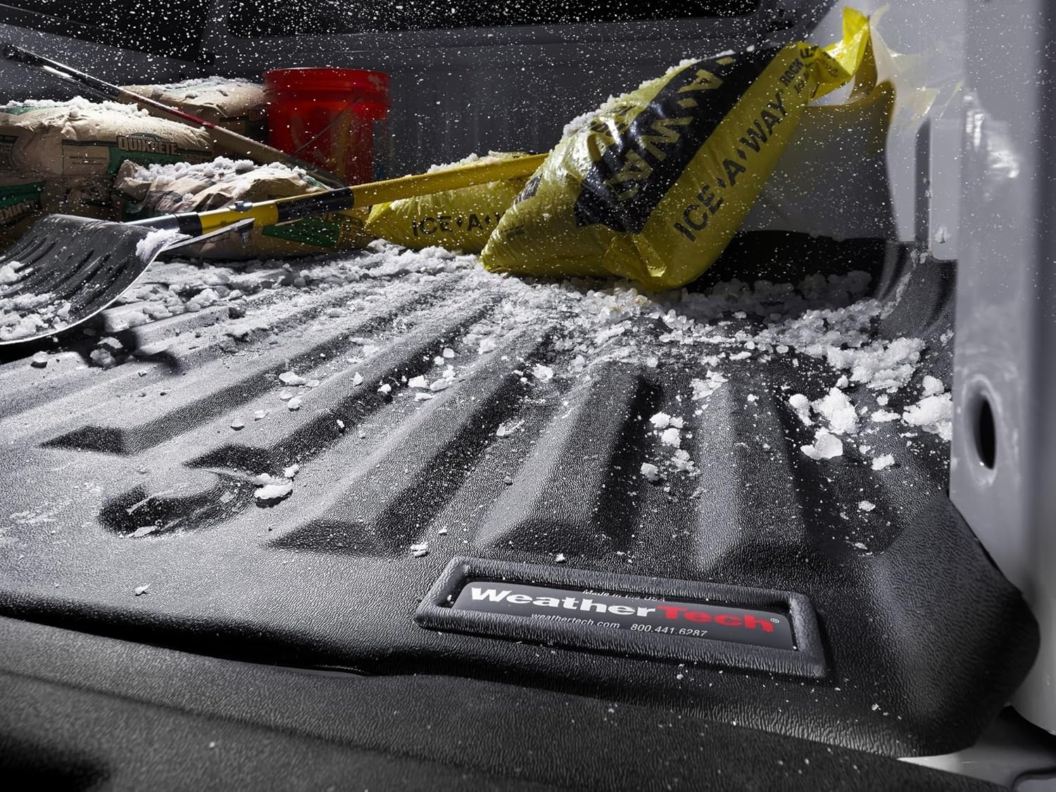 image:imageWeathertech TechLiner Truck Bed Liner for Ram 1500 Classic Ram 1500 Truck 1500 Complete Set Bed Liner and Tailgate Liner 376083TG04 Black