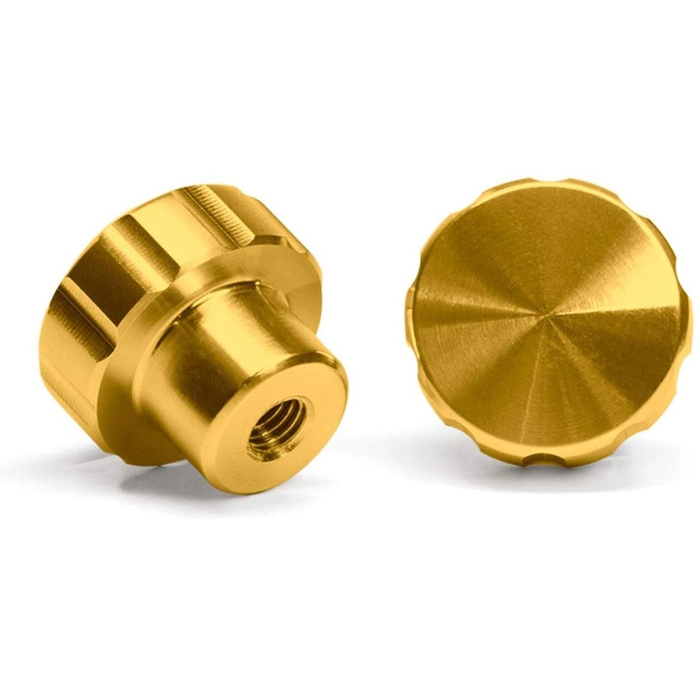 image:imageWeatherTech 2Pack of Solid Billet Aluminum Knobs for CupFone Gold