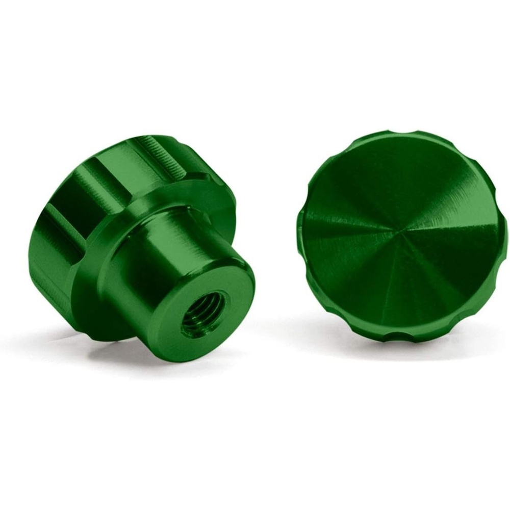 image:imageWeatherTech 2Pack of Solid Billet Aluminum Knobs for CupFone RedForest Green