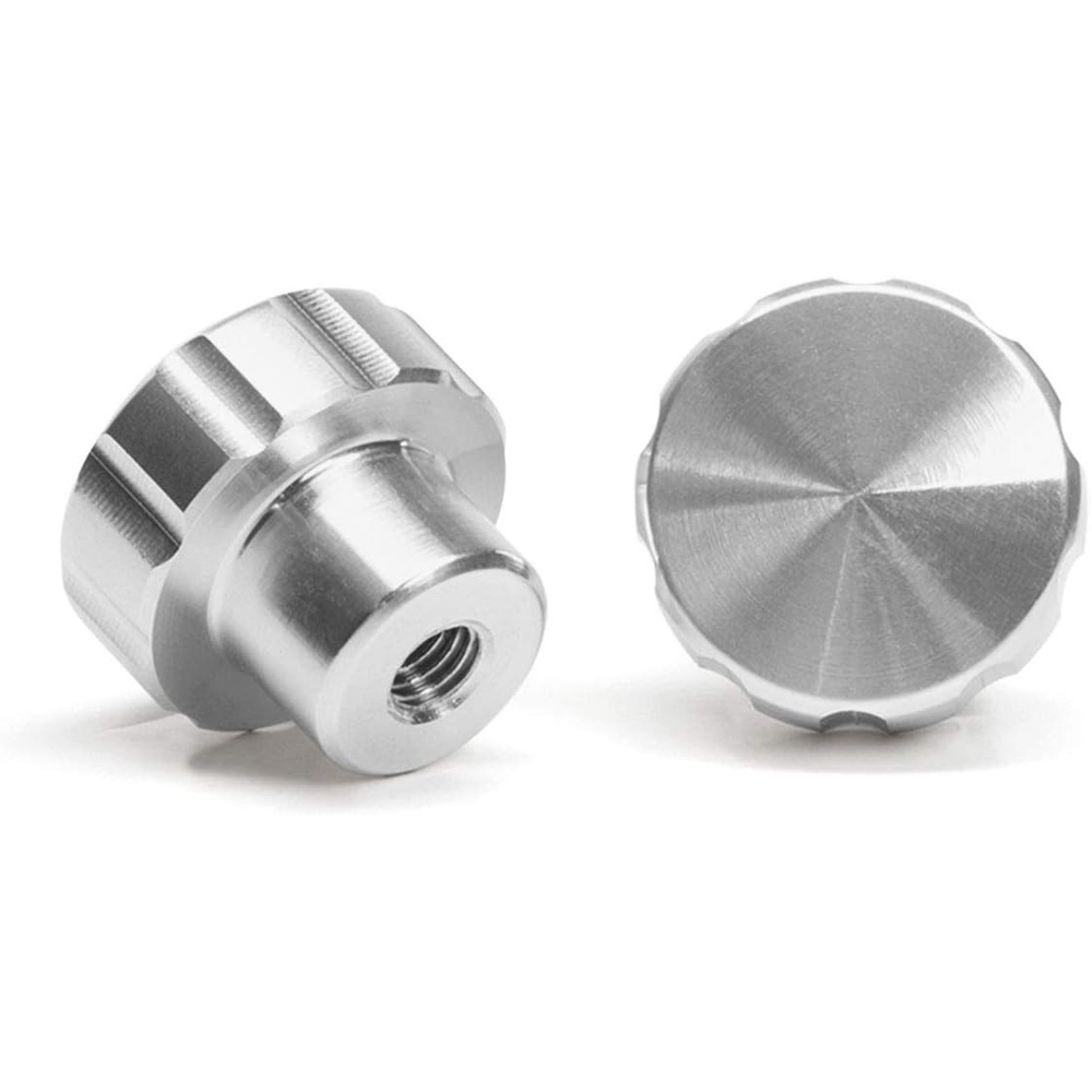 image:imageWeatherTech 2Pack of Solid Billet Aluminum Knobs for CupFone RedSilver