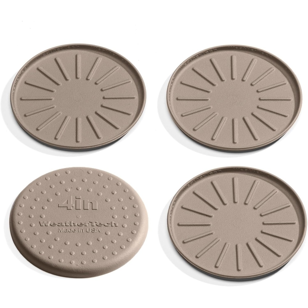 image:imageWeatherTech 8 Coasters for Home Surfaces AntiSkid NoSlip knibs Set of 4 Black 8A8CSTBKTan