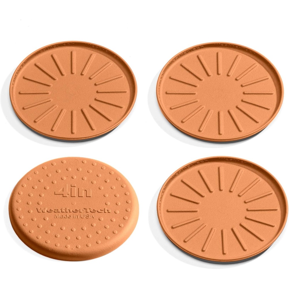 image:imageWeatherTech 8 Coasters for Home Surfaces AntiSkid NoSlip knibs Set of 4 Black 8A8CSTBKTerra Cotta