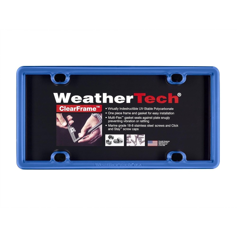 image:imageWeatherTech ClearFrame License Plate Frame Baby BlueBaby Blue