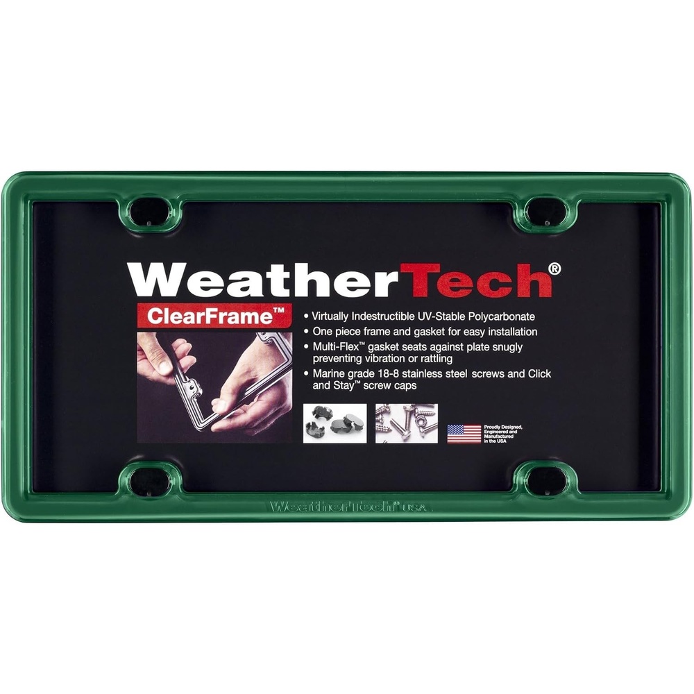 image:imageWeatherTech ClearFrame License Plate Frame Baby BlueGreen