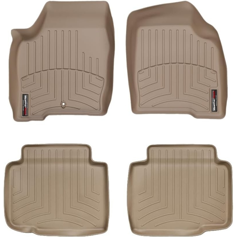 image:imageWeatherTech Custom Fit FloorLiners for Chevrolet Impala Impala Limited Fleet Grand Prix  1st amp 2nd Row 4612412 GreyTan