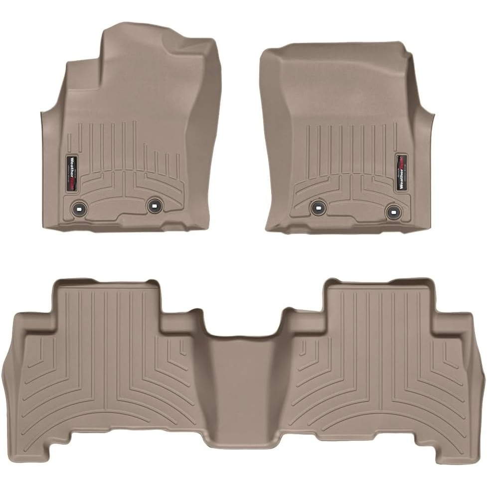 image:imageWeatherTech Custom Fit FloorLiners for Lexus GX 4Runner 1st amp 2nd Row 444931442862 BlackTan