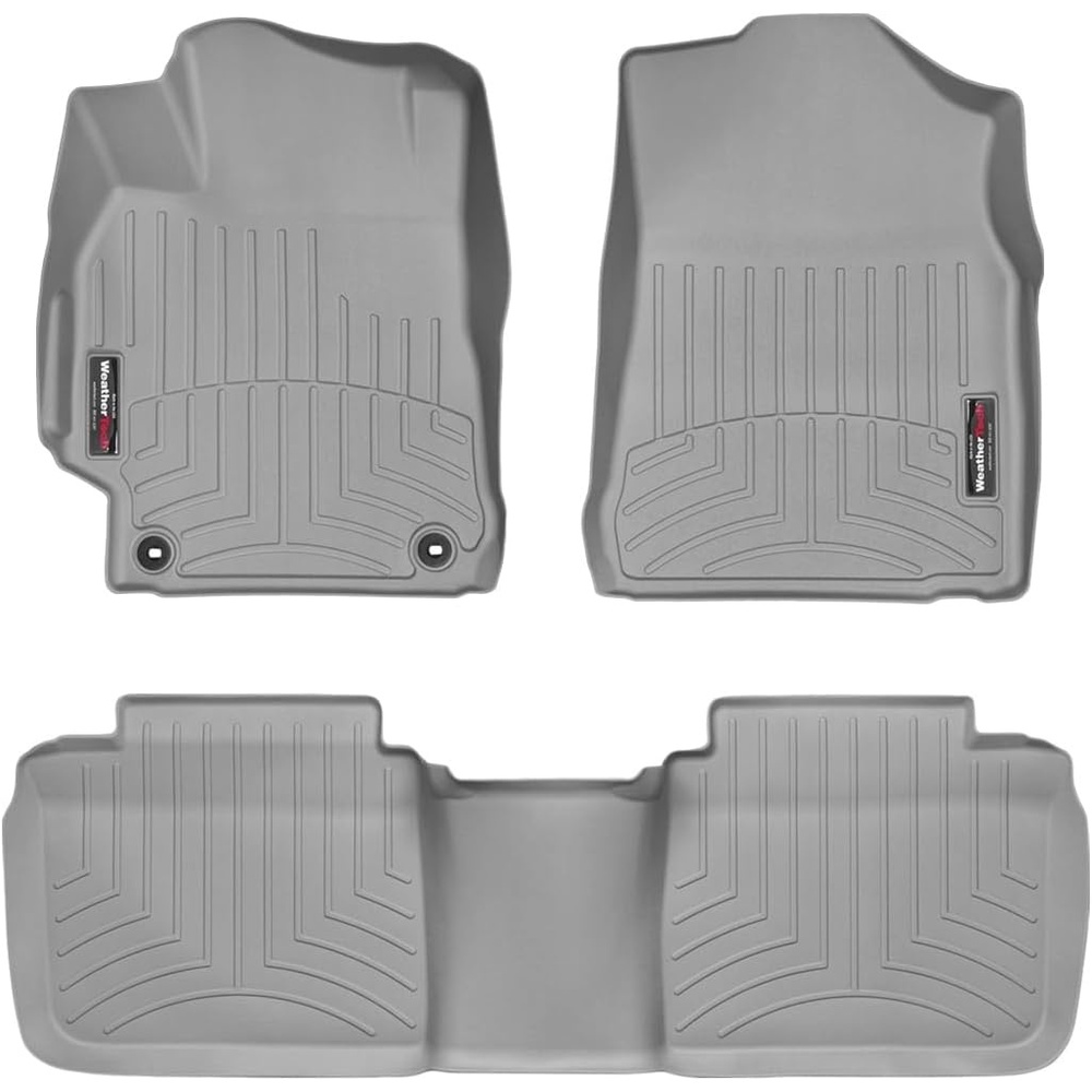 image:imageWeatherTech Custom Fit FloorLiners for Toyota Camry  1st amp 2nd Row 447881444002 BlackGrey