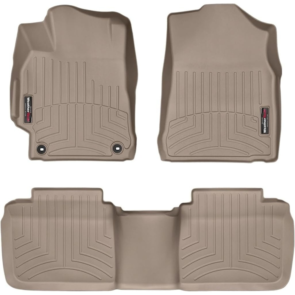 image:imageWeatherTech Custom Fit FloorLiners for Toyota Camry 1st amp 2nd Row 447881444002 BlackTan