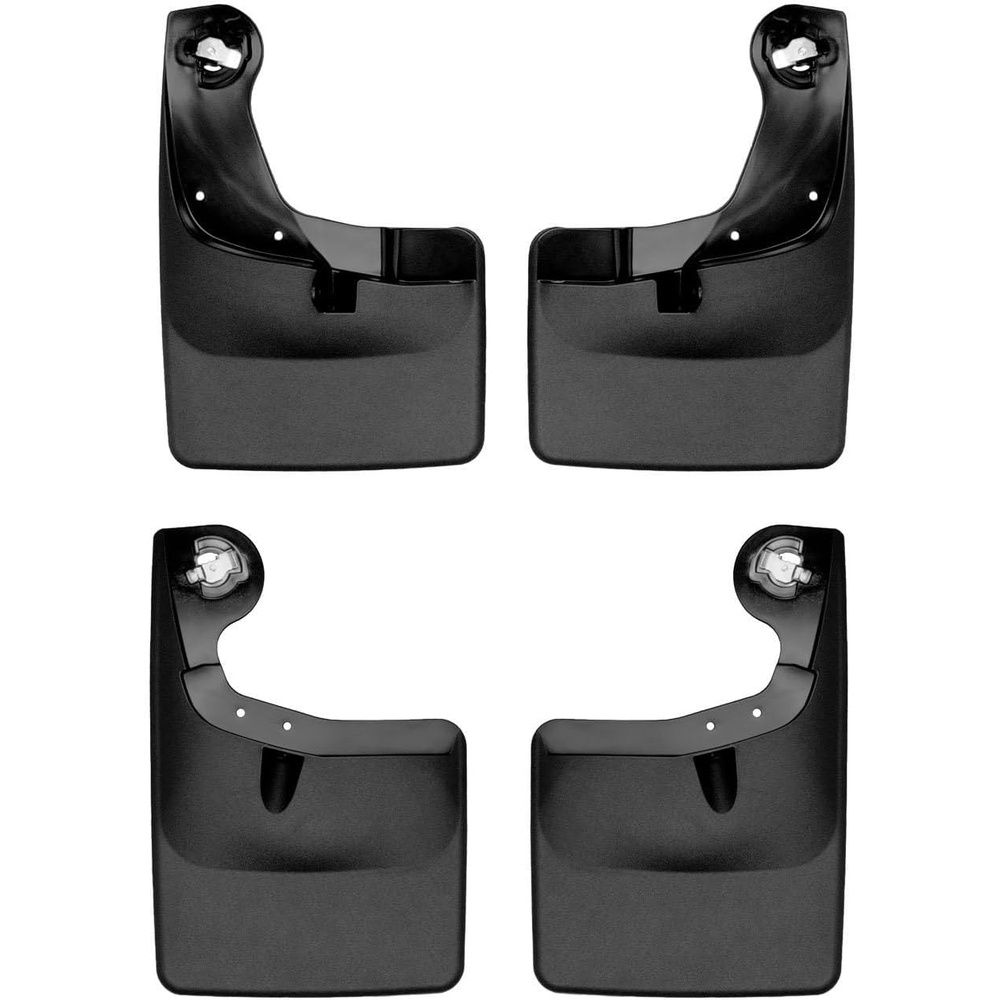 image:imageWeatherTech Custom No Drill Splash Guard MudFlaps for Ford F150 F150 Front amp Rear Set 110134120134 Black