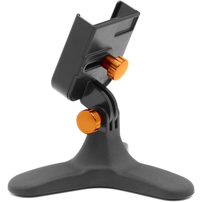 image:imageWeatherTech DeskFone Universal Desktop Cell Phone HolderOrange Metal Knobs