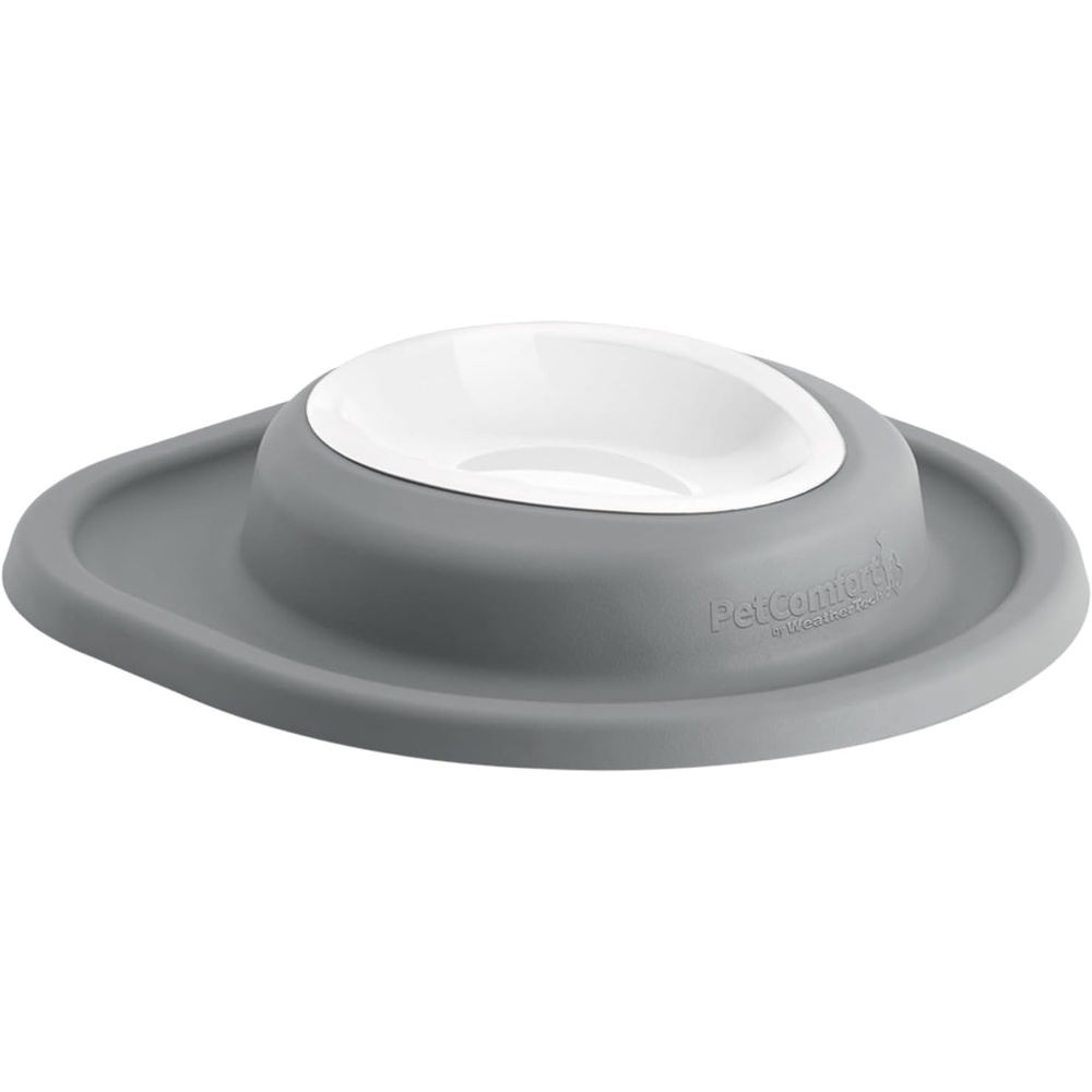 image:imageWeatherTech Single Low Pet Feeding System wPlastic DogCat Bowls  8 oz 1 Cup Dark Grey PSL0801DGDark Grey