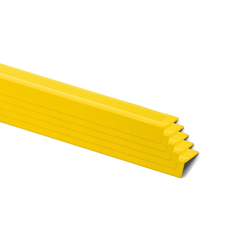 image:imageWeatherTech StairEdge NonSlip SelfAdhesive Staircase Step Edge Protector Brown 295 Inch 5 PackSafety Yellow