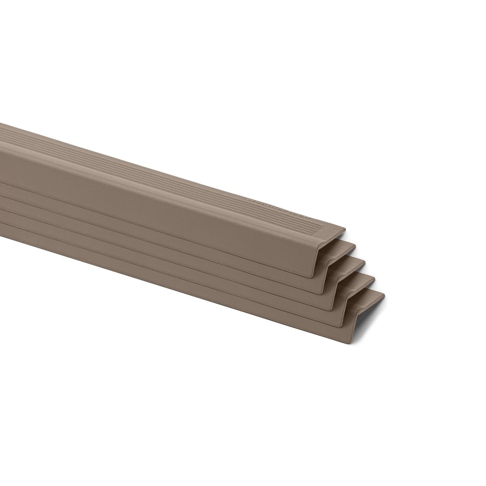 image:imageWeatherTech StairEdge NonSlip SelfAdhesive Staircase Step Edge Protector Brown 295 Inch 5 PackTan