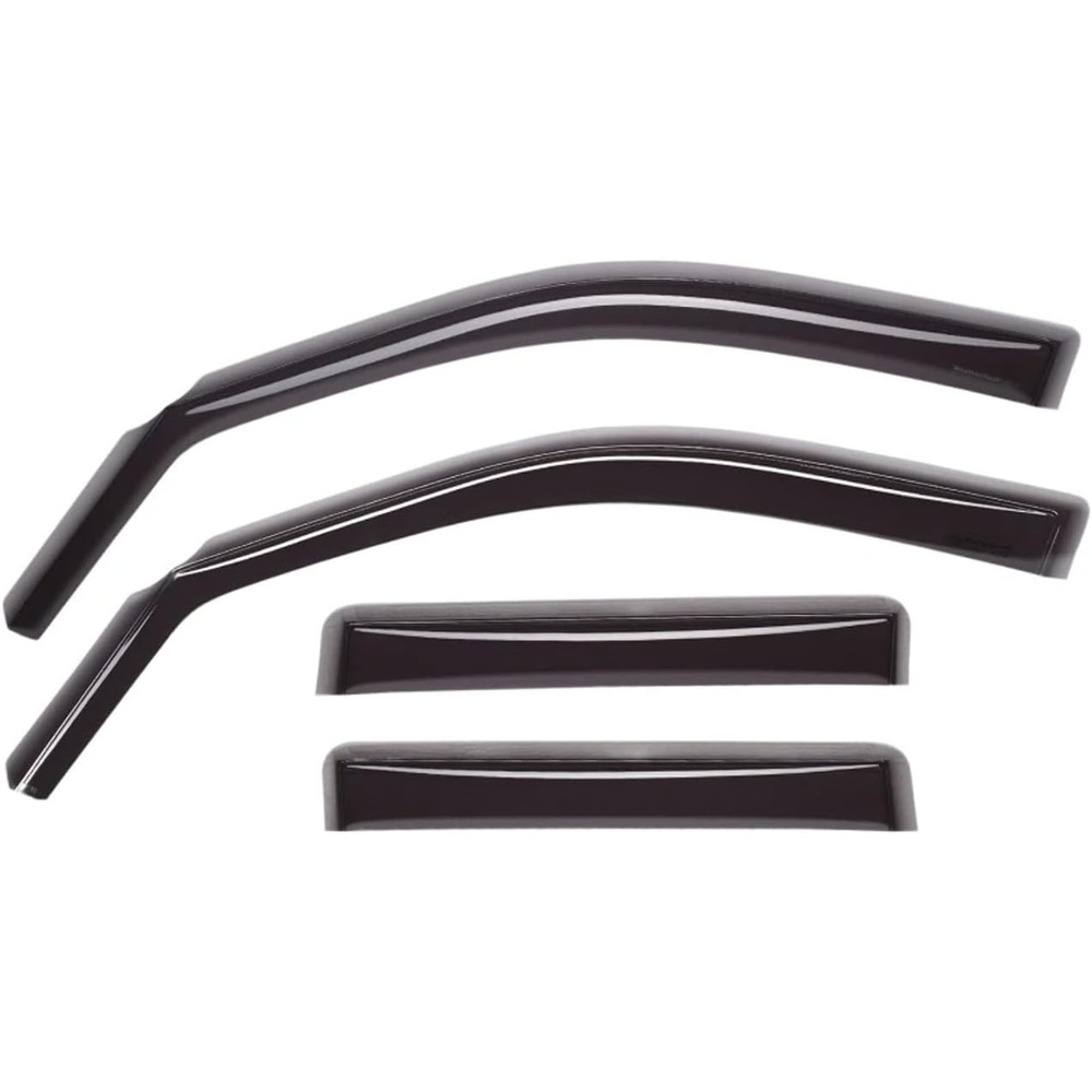 image:imageWeathertech Side Window Deflectors for Ford F150 F250 F350 F450 Crew Cab  Front and Rear Set Dark Tint 82765