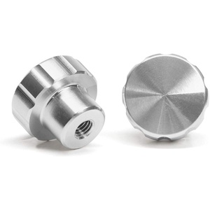 WeatherTech 2-Pack of Solid Billet Aluminum Knobs for CupFone – Red(Silver)