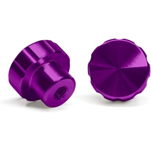 WeatherTech 2-Pack of Solid Billet Aluminum Knobs for CupFone – Violet