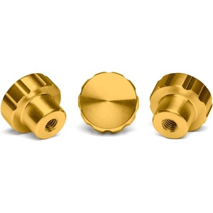 WeatherTech 3-Pack of Solid Billet Aluminum Knobs for CupFone – Gold