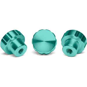 WeatherTech 3-Pack of Solid Billet Aluminum Knobs for CupFone – Turquoise